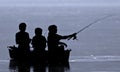 Three boys fishing