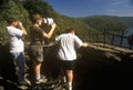 Three Boys at Hawks Point State Park Overlook on Scenic Highway US Route 60 over the New River in Ansted, WV