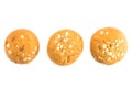 three bread buns Royalty Free Stock Photo