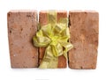 Three brick as a gift Royalty Free Stock Photo