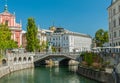 Three bridges, Ljubljana, Slovenia