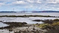 The three bridges over the Firth of Forth river, Edinburgh, Scotland Royalty Free Stock Photo