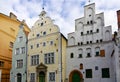Three Brothers - building complex consisting of three houses, situated in Riga, Latvia, 15th - 17th century Royalty Free Stock Photo