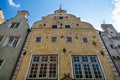 Three brothers Buildings, RENAISSANCE architecture in Old Town in Riga, Latvia, July, 2019 Royalty Free Stock Photo