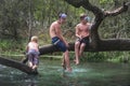 Three Brothers Climb Tree - Devils Eye Springs