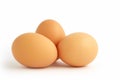 Three Brown Eggs Royalty Free Stock Photo