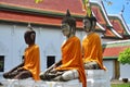 Three Buddha Brother at Wat Phra Borommathat Chaiya Temple