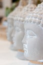 Three Buddha heads Royalty Free Stock Photo