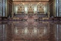 Three Buddha images inside Fo Guang Shan Thaihua Temple