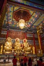 Three Buddha statue at chinese temple