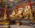 Three Buddha statue at chinese temple