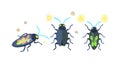 Three Bugs, Insect Control, Pest Management, vector design Generative AI Royalty Free Stock Photo