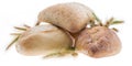 Three buns with wheat Royalty Free Stock Photo