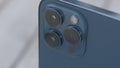 Three cameras of new iPhone. Action. Luxury design of new iPhone with three cameras. Professional cameras in new iPhone