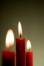 Three candles Royalty Free Stock Photo