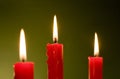 Three Candles Royalty Free Stock Photo