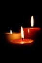 Three Candles Royalty Free Stock Photo