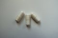 Three capsules of magnesium citrate