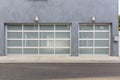 Three car garage, grey Royalty Free Stock Photo