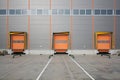 Three Loading Cargo Doors Royalty Free Stock Photo