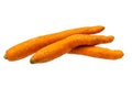 three carrot isolate on white background Royalty Free Stock Photo