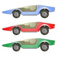 Three cars