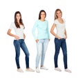 Three casual young women
