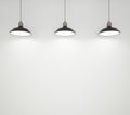 Three ceiling lamps Royalty Free Stock Photo