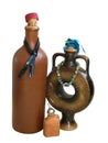 Three ceramic bottles