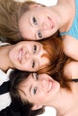 Three cheerful women Royalty Free Stock Photo