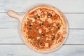 Three cheese pizza Royalty Free Stock Photo