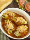 Three cheese stuffed jumbo pasta shells Royalty Free Stock Photo