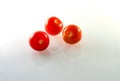 Three Cherry tomatoe Royalty Free Stock Photo