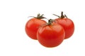 Three cherry tomatoes Royalty Free Stock Photo