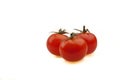 Three cherry tomatoes Royalty Free Stock Photo