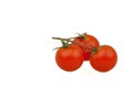 Three cherry tomatoes Royalty Free Stock Photo