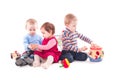 Three children play Royalty Free Stock Photo