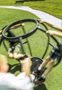 Three Children at Playground without guardian Royalty Free Stock Photo