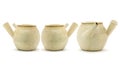 Three Chinese clay pots