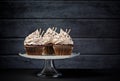 Three Chocolate Cupcakes