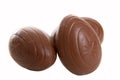 Three Chocolate Eggs Royalty Free Stock Photo