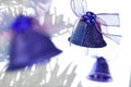 Three Christmas bells Royalty Free Stock Photo