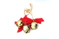 Three Christmas Bells Isolated Royalty Free Stock Photo