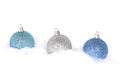 Three Christmas Bulbs Royalty Free Stock Photo