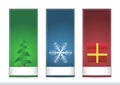 Three christmas name tags Royalty Free Stock Photo