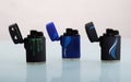 Three cigarette lighters Royalty Free Stock Photo