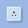 Three circle Holes Wall Socket, Socket Switch Plug Base, English-style South Africa style Hong Kong Style Plug Panel, Type D.