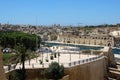 Three cities, Malta, July 2016. View of the city, the embankment and the bay from the fortress wall.