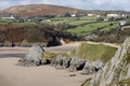 Three Cliffs Bay, Gower peninsula Royalty Free Stock Photo