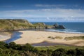 Three Cliffs Bay, Wales Royalty Free Stock Photo